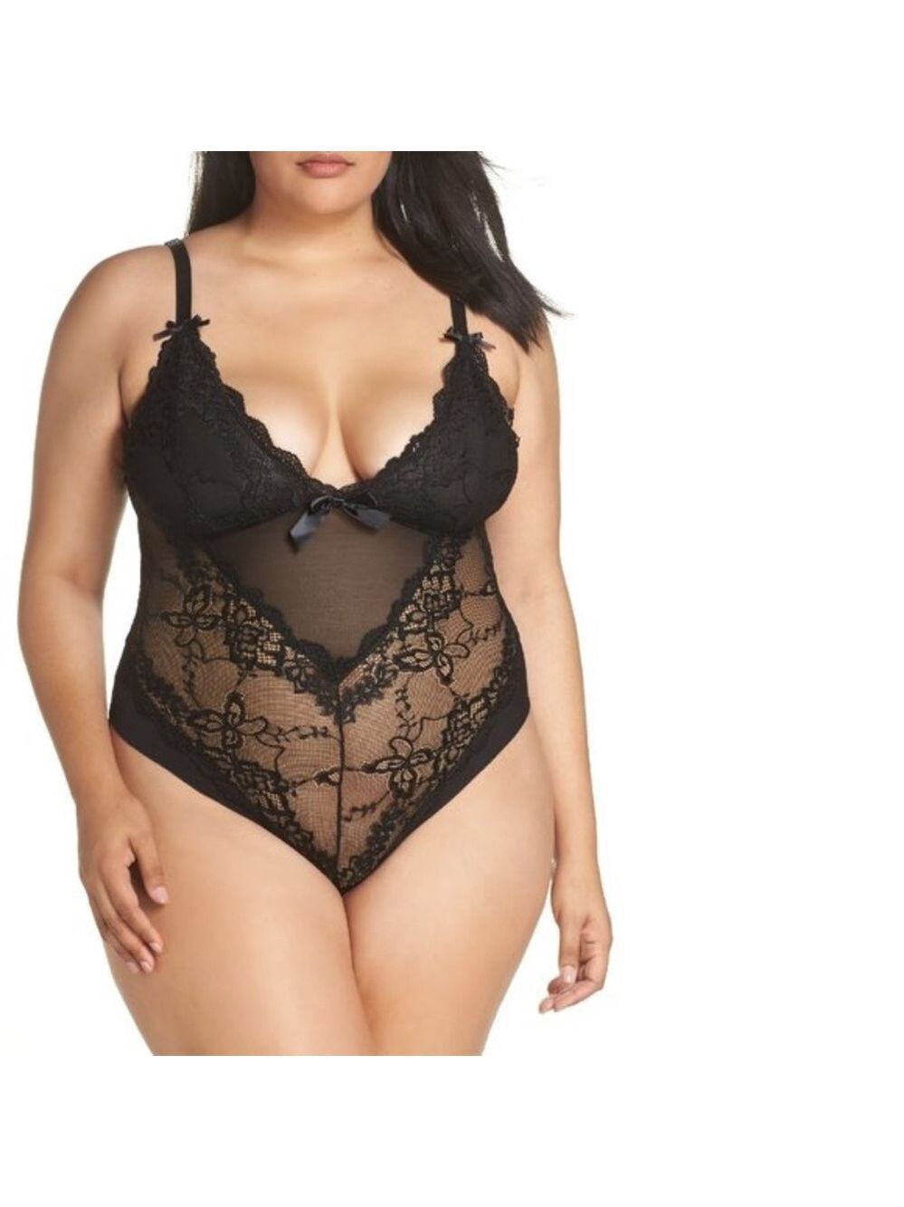 Oh La La Cheri Valentine Lace Teddy Bodysuit
